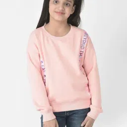 Crimsoune Club Kids Pink Printed Full Sleeves Sweatshirt-picture-29