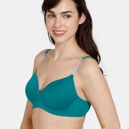 Zivame Green Half Coverage T-Shirt Bra image 3