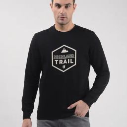 Numero Uno Black Regular Fit Printed Sweatshirt-picture-31