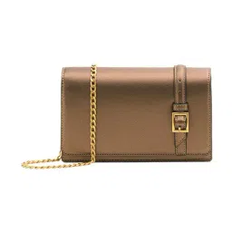 Miraggio Hazel Copper Textured Small Leather Clutch-picture-40