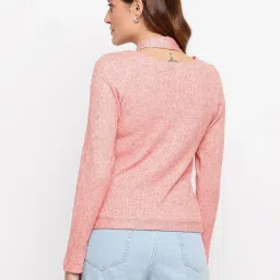Latin Quarters Rust Textured Sweater image 2