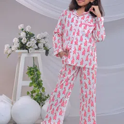 misbis Girls Printed Night suit-image-94