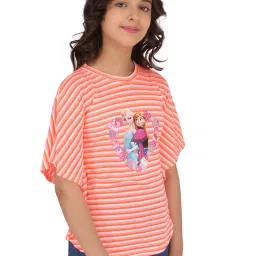 Cutecumber Kids Orange Striped Top image 3