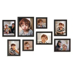 Art Street Black Synthetic Crux Wall Photo Frame - Set of 8 image 3