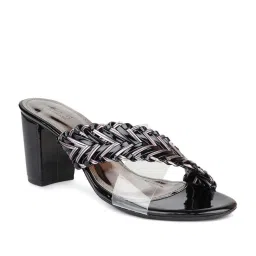 Inc.5 Women's Black Cross Strap Sandals image 2