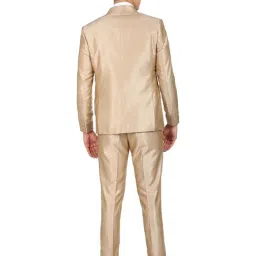 Ad By Arvind Beige Regular Fit Two Piece Suit image 2