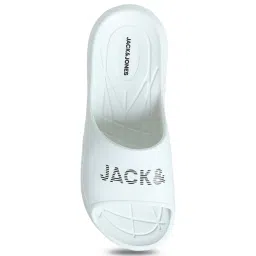Jack & Jones Men's JFWGARRIX MOULDED White Slides image 3