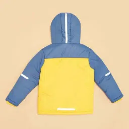 Pantaloons Junior Boys Goldfinch & Blue Color Block Full Sleeves Coats & Jackets image 4