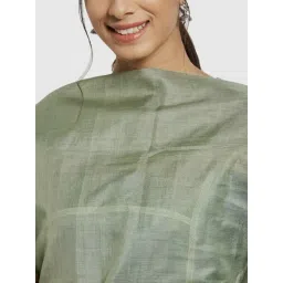 Fabindia Sage Green Woven Pattern Dupatta image 3