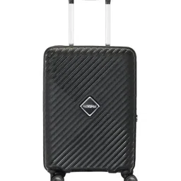 American Tourister Black Diamo Striped Large Hard Sided Checked Luggage-image-66