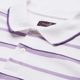 Blackberrys Striped Polo Collar T-shirt image 5