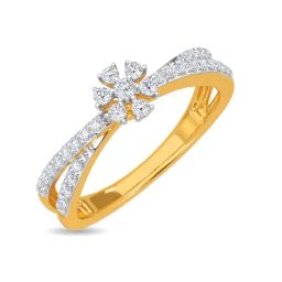 Kisna Diamond & Gold Jewellery Remi 14k (585) Diamond & Gold Ring For Women-picture-31