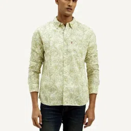 Levi's Green Slim Fit Floral Print Shirt-picture-34
