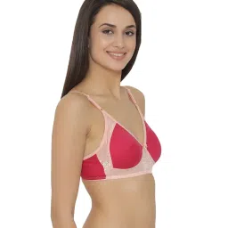 Clovia Pink Non-Wired Non-Padded Full Coverage Bra image 4