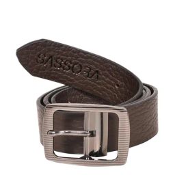 SASSORA Brown Leather Waist Belt for Men-picture-15