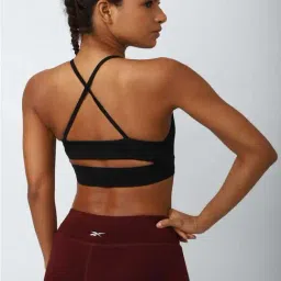 Reebok Black Plain Sports Bra image 2