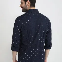 Raymond Blue Pure Cotton Slim Fit Printed Shirt image 2