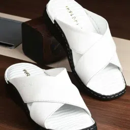Healers by Liberty Men's 2191-700 White Cross Strap Sandals-image-23