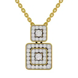 SPARQ Lab Grown Diamond 925 Sterling Silver Yellow Gold Necklace for Women-picture-24