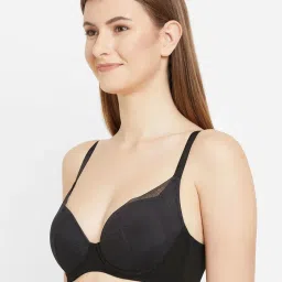 Wacoal Black Under Wired Padded Plunge Bra image 3