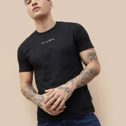 Fame Forever By Lifestyle Black Regular Fit Printed T-Shirt-picture-29