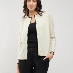 Fablestreet White Acrylic Regular Fit Cardigan-picture-29