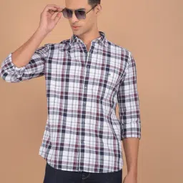 Crimsoune Club Wine Cotton Slim Fit-image-84