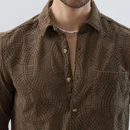VASTRADO Men Classic Slim Fit Casual Shirt image 3