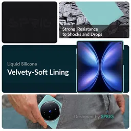 SPRIG Solid Printed Vivo X200 5G Back Case Mobile Accessories image 4