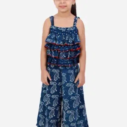 TWISHA Kids Blue Printed Jumpsuit-image-17