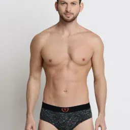 Van Heusen Regular Fit Anti Bacterial Colour Fresh Solid Briefs - Midnight Mist, Anthra Melange-picture-41