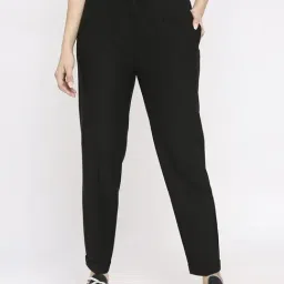 Spykar Black Regular Fit Joggers-picture-35