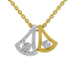 SPARQ Lab Grown Diamond 925 Sterling Silver Yellow Gold Necklace for Women-picture-26