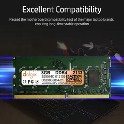 Dolgix 8GB DDR4 2133MHz RAM | Laptop/Notebook RAM |PC4-17000 | SO-DIMM |Laptop -Memory | CL-15 |1Rx8 Single Rank| 3- Year Warranty (Made in India) image 4