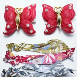 Jolly Faces Women Set of 5 Ponytail Holders-image-68
