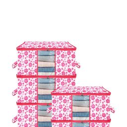 AMAK INC Pink Fabric Wardrobe Organisers-picture-6