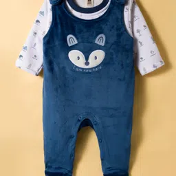 ToffyHouse Interlock Knit Full Sleeves Night Suit With Unicorn Print - Purple-image-43