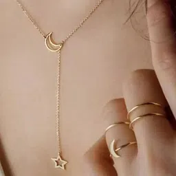ONUYX Gold-Plated Alloy Minimal Necklace-image-45