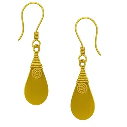 Unravel India Teardrop Shaped Drop Earrings image 2