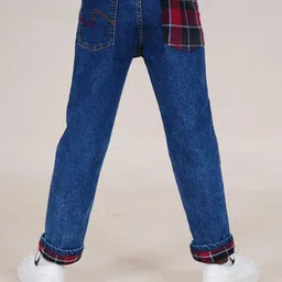 Kiddopanti Denim Solid Jeans - Blue image 3