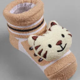 Cute Walk by Babyhug Fashionable Socks Shoes Pack of 3 -  (Colour & Design May Vary) image 3