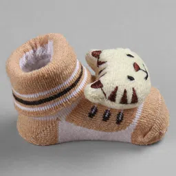 Cute Walk by Babyhug Fashionable Socks Shoes Pack of 3 -  (Colour & Design May Vary) image 4