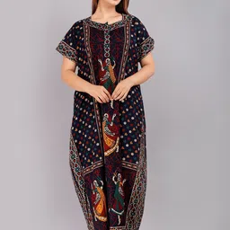 PR PINK ROYAL Printed Maxi Nightdress-image-82