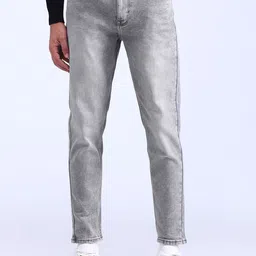 Flying Machine Men Tapered Fit Heavy Fade Stretchable Jeans image 1