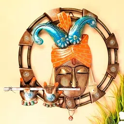 apka mart Bronze KrishnaWall Decor-image-47