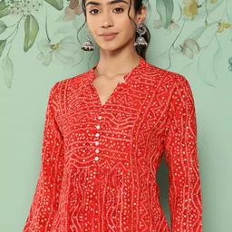 Libas Bandhani Printed Empire Kurti image 5
