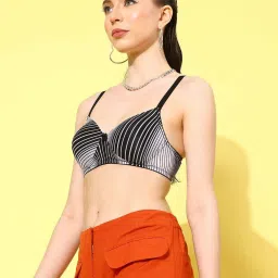 Leading Lady Black & White Printed T-Shirt Bra image 3