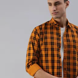 DEZANO Slim Fit Checked Casual Shirt-picture-19
