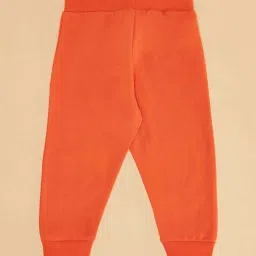 Pantaloons Baby Orange Cotton Printed Trackpants image 3
