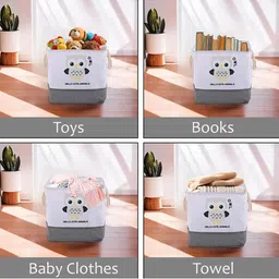 Kuber Industries White Set of 5 Regular Multi-Utility Organisers image 3